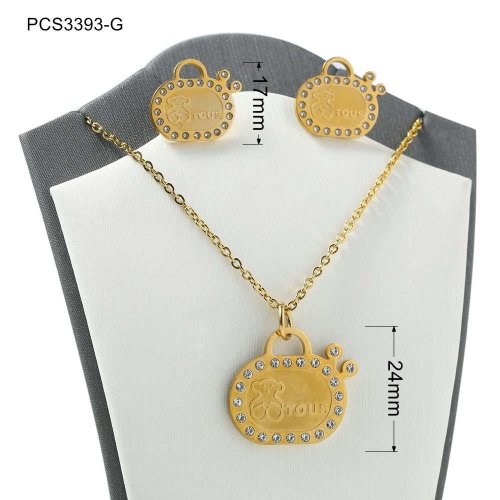 Stainless Steel Tou*s Jewelry Set LI210411-PCS3393-G