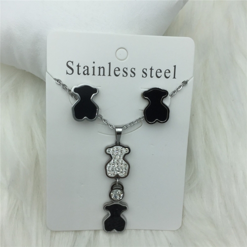 Stainless Steel Tou*s Jewelry Set LI210411-S038-S