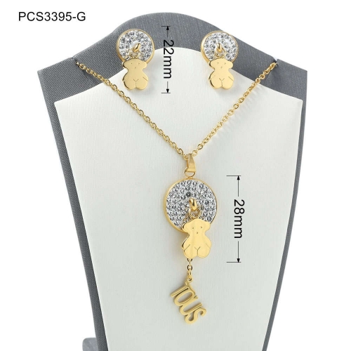 Stainless Steel Tou*s Jewelry Set LI210411-PCS3395-G