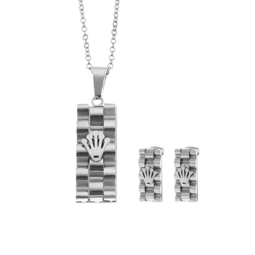 Stainless Steel Role*x Jewelry Set LI210411-583-S