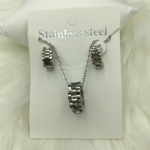 Stainless Steel Role*x Jewelry Set LI210411-S036-S