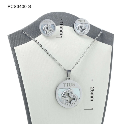 Stainless Steel Tou*s Jewelry Set LI210411-PCS3400-S