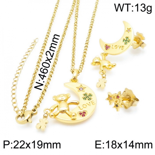 Stainless Steel Tou*s Jewelry Set D210411-TZ-164G