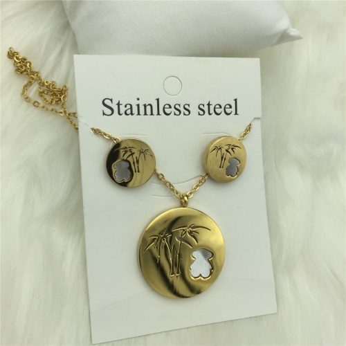 Stainless Steel Tou*s Jewelry Set LI210411-S069