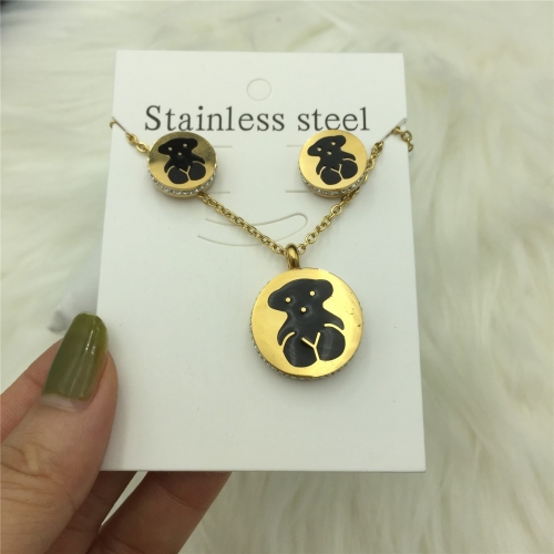 Stainless Steel Tou*s Jewelry Set LI210411-S058