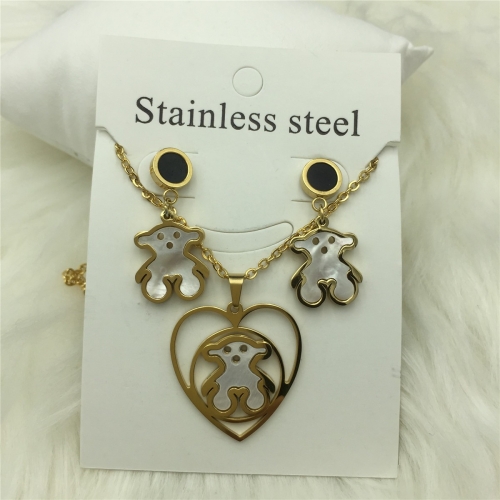 Stainless Steel Tou*s Jewelry Set LI210411-S056