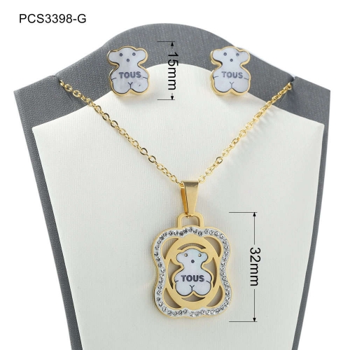 Stainless Steel Tou*s Jewelry Set LI210411-PCS3398-G