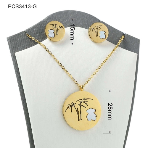 Stainless Steel Tou*s Jewelry Set LI210411-PCS3413-S