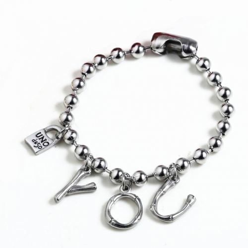 Stainless Steel Uno de 50 Bracelet CAT210411-UNB3115-S