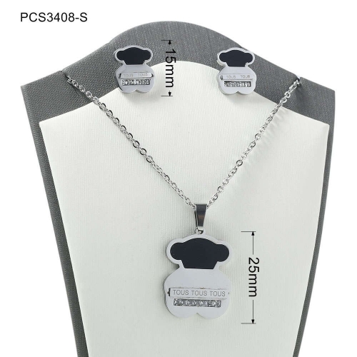 Stainless Steel Tou*s Jewelry Set LI210411-PCS3408-S