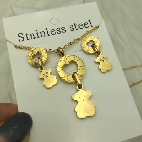 Stainless Steel Tou*s Jewelry Set LI210411-S053