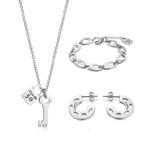 Stainless Steel Uno de 50 Jewelry Set FT0411141SS