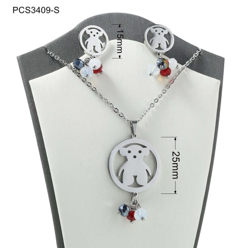 Stainless Steel Tou*s Jewelry Set LI210411-PCS3409-S