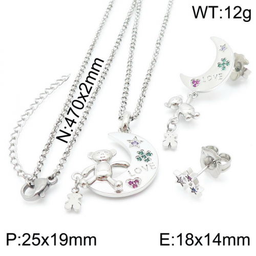 Stainless Steel Tou*s Jewelry Set D210411-TZ-164S