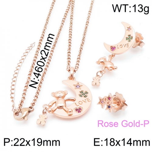 Stainless Steel Tou*s Jewelry Set D210411-TZ-164R