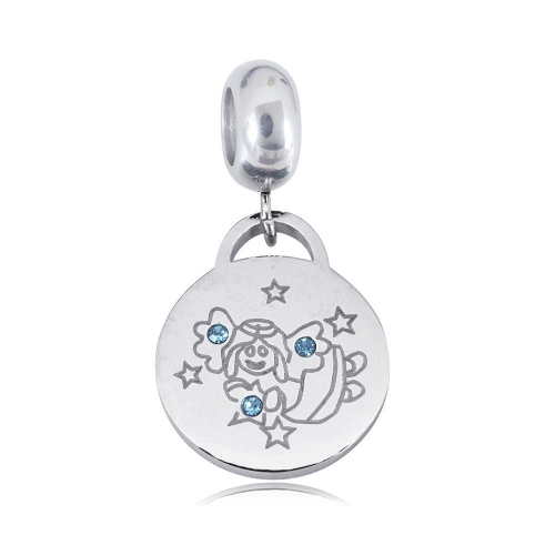 Stainless Steel Pandor*a Charm PC210414-PD0273B