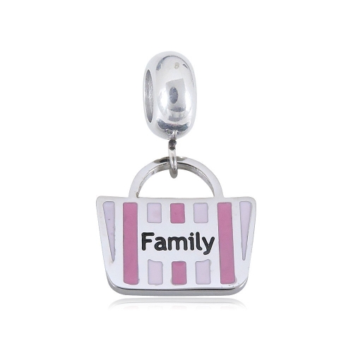 Stainless Steel Pandor*a Charm PC210414-PD0232RP