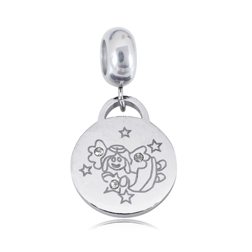 Stainless Steel Pandor*a Charm PC210414-PD0273W