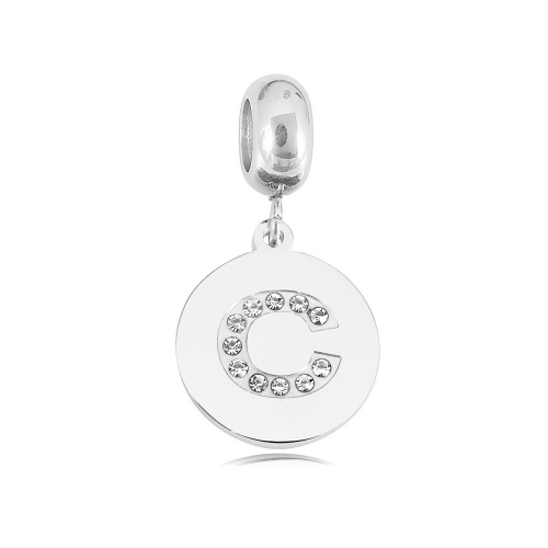 Stainless Steel Pandor*a Charm PC210414-PD0326SC