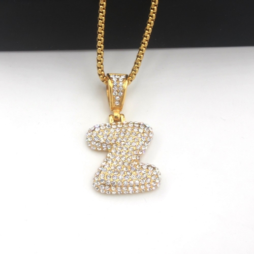 Stainless Steel Letter Z Necklace H210414-FT041424ZN