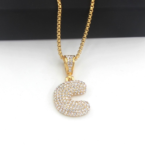 Stainless Steel Letter C Necklace H210414-FT041424CN