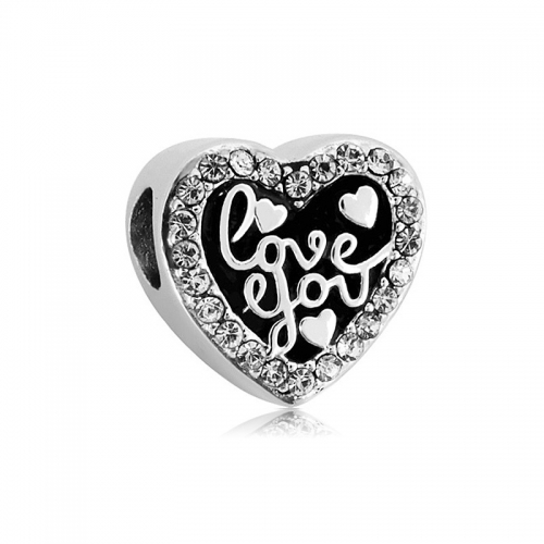 Stainless Steel Pandor*a Charm PD0027W