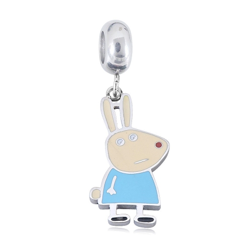 Stainless Steel Pandor*a Charm PC210414-PD0249