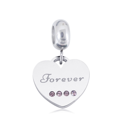 Stainless Steel Pandor*a Charm PC210414-PD0245P