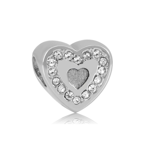 Stainless Steel Pandor*a Charm PD0066W