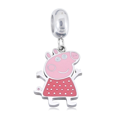 Stainless Steel Pandor*a Charm PC210414-PD0252