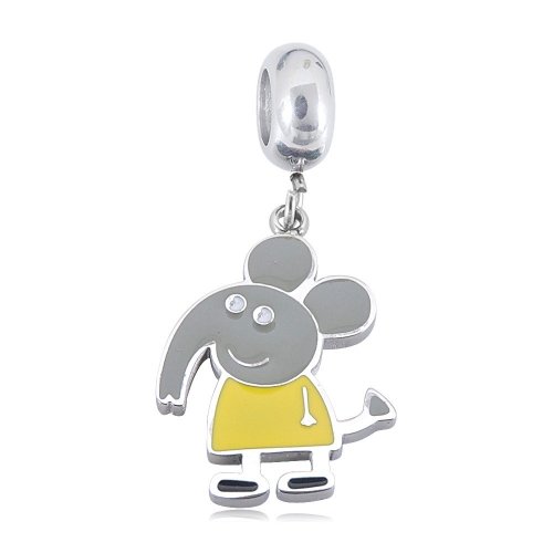 Stainless Steel Pandor*a Charm PC210414-PD0253