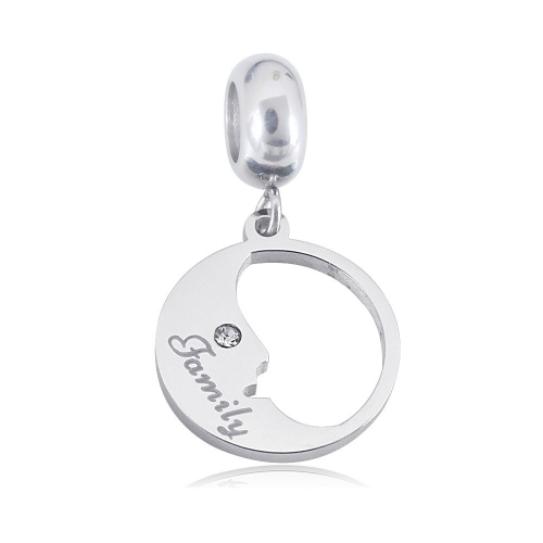 Stainless Steel Pandor*a Charm PC210414-PD0239F