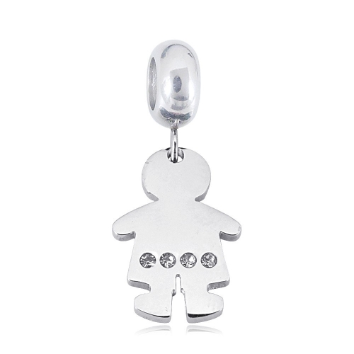 Stainless Steel Pandor*a Charm PC210414-PD0262B