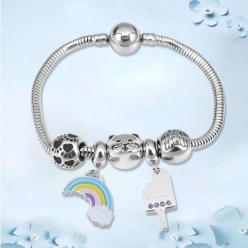 Stainless Steel Pandor*a Bracelet YB011B