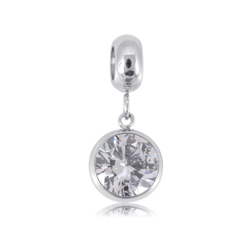 Stainless Steel Pandor*a Charm PD0117W