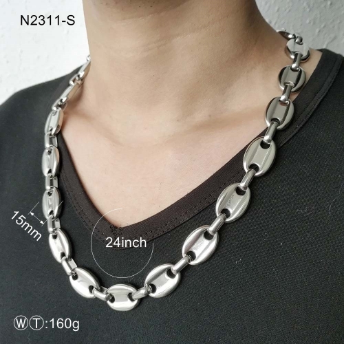 Stainless Steel Man Necklace  MC292-N2311-S