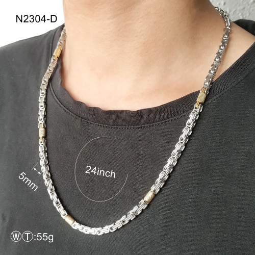 Stainless Steel Man Necklace  MC292-N2304-D