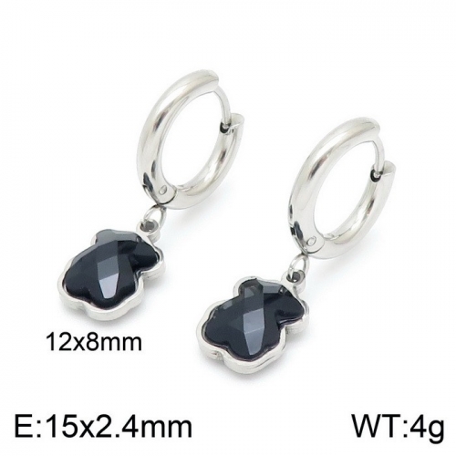 Stainless Steel Tou*s Earring ED-145G gold color