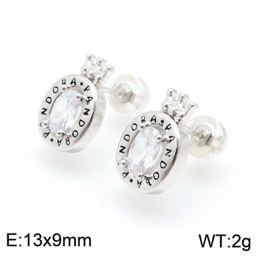 Stainless Steel Pandor*a Earring ED-135S