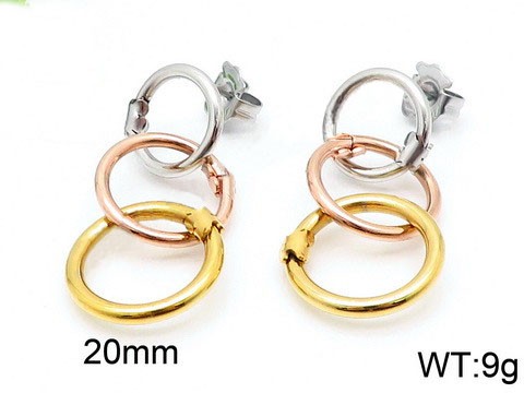 Stainless Steel Tou*s Earring ED-076SRG