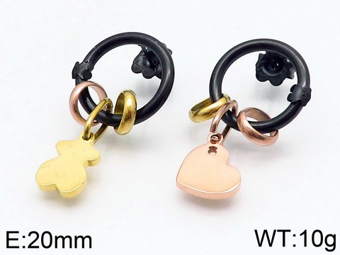 Stainless Steel Tou*s Earring ED-073HGR