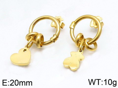 Stainless Steel Tou*s Earring ED-073G