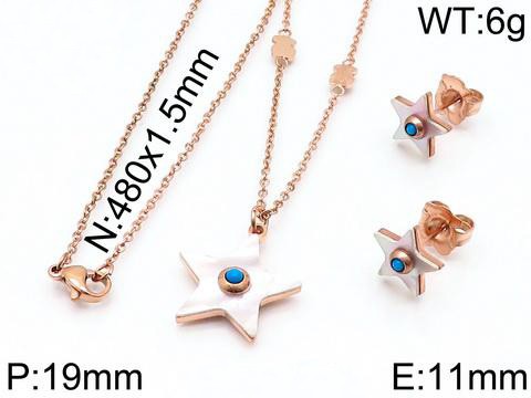 Stainless Steel Tou*s Jewelry Set TZ-092R