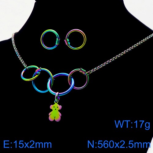 Stainless Steel Tou*s Jewelry Set TZ-105M