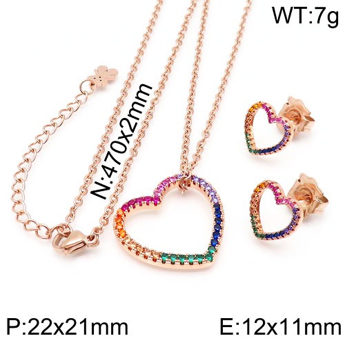 Stainless Steel Tou*s Jewelry Set TZ-132R