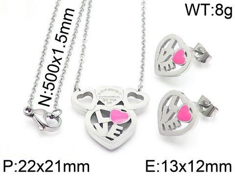 Stainless Steel Tiffan*y Jewelry SetTZ-023G