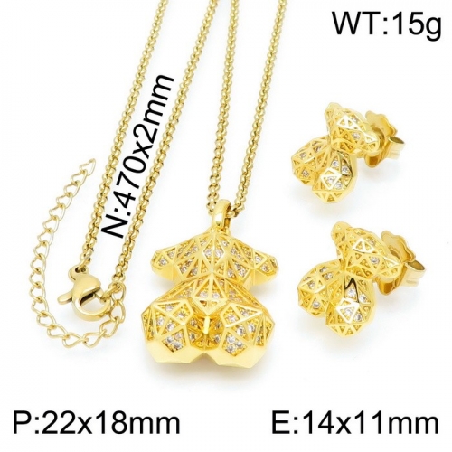 Stainless Steel Tou*s Jewelry Set TZ-166G