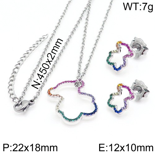 Stainless Steel Tou*s Jewelry Set TZ-128S