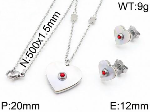 Stainless Steel Tou*s Jewelry Set TZ-091S