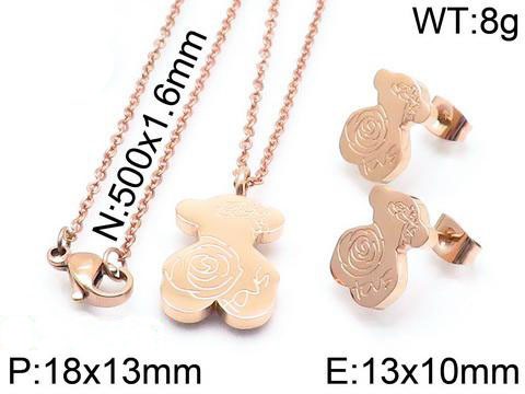 Stainless Steel Tou*s Jewelry Set TZ-052M